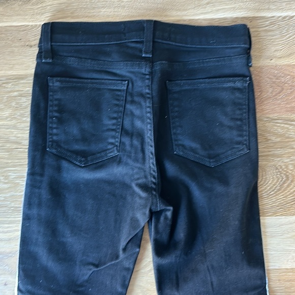 Veronica Beard Carolyn Baby Boot Jeans - Black Tuxedo Stripe - Picture 6 of 6